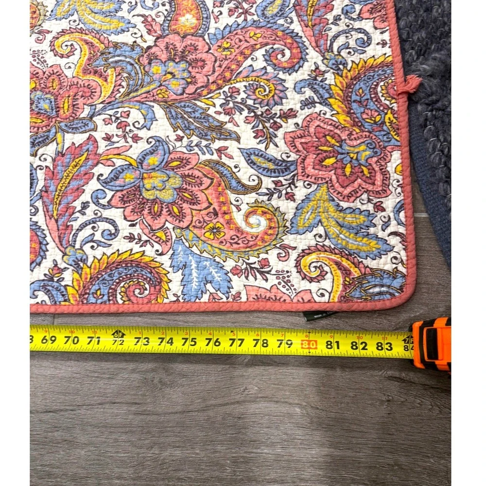 Dream At Home Reversible Paisley Floral Quilt Queen Boho Cottagecore Bedding